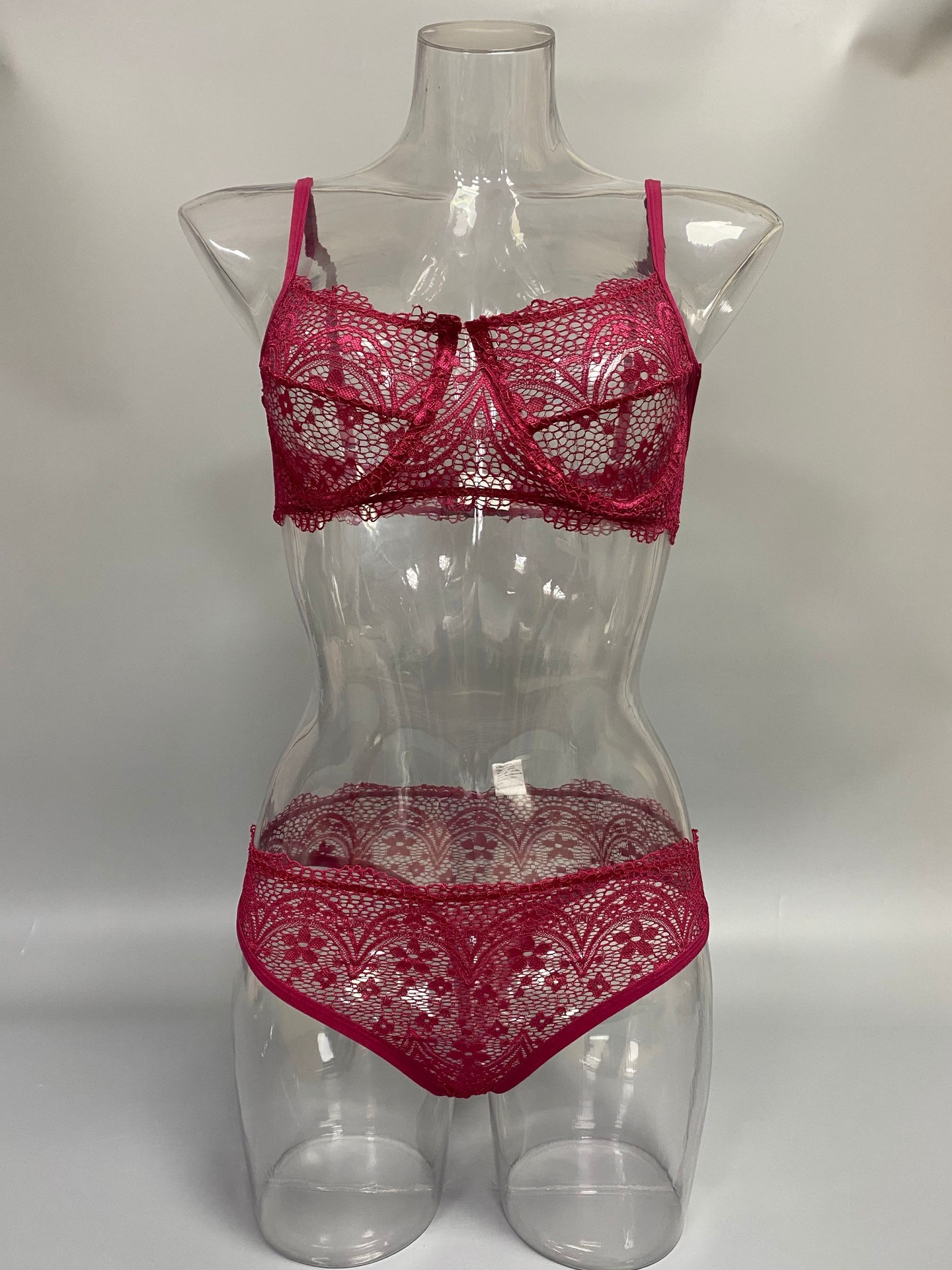 2021亚马逊欧美女蕾丝花边吊带性感情趣三点式内衣套装4055