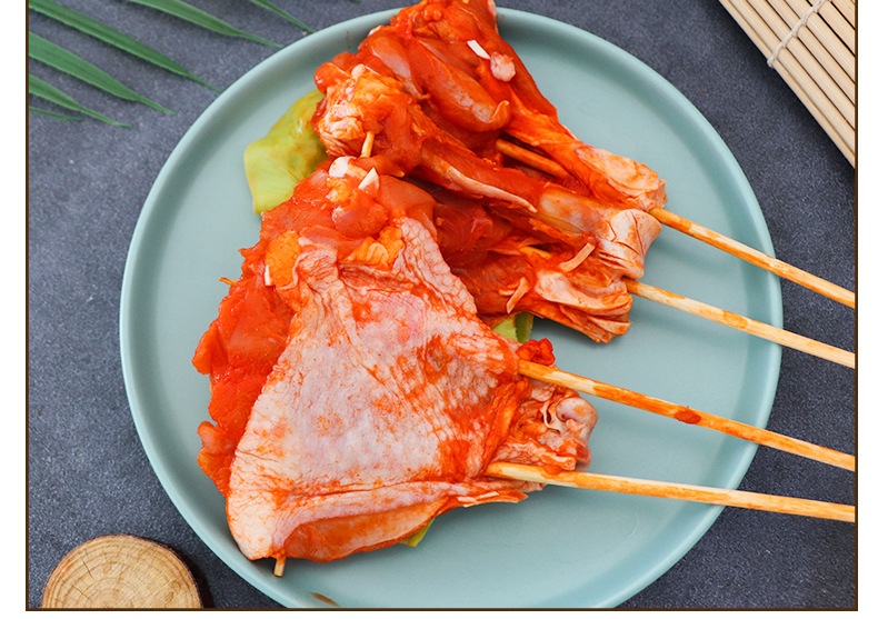 签签侠调理蝴蝶腿腌制鸡腿串户外烧烤食材烤鸡腿串冷冻半成品10串