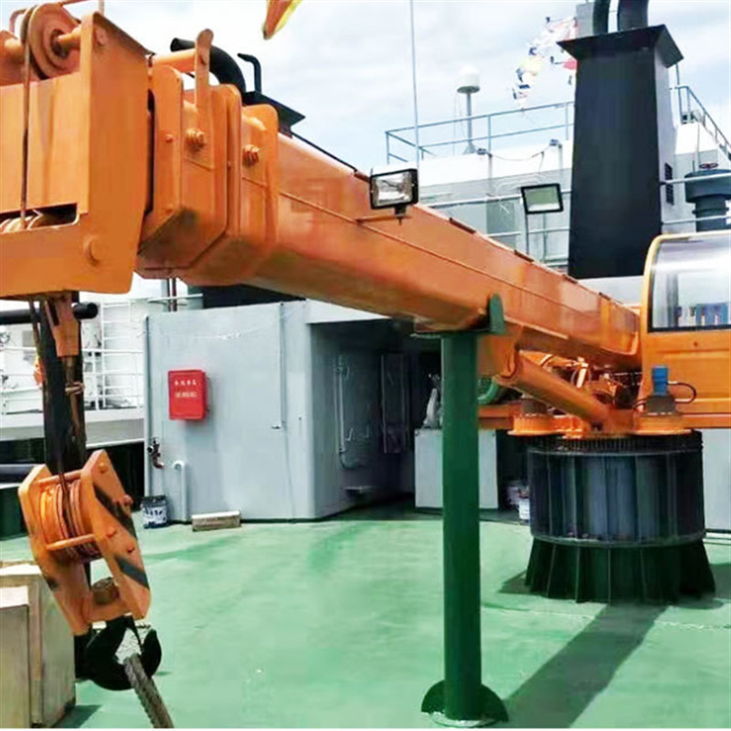 船用起重机吊臂港口船用液压吊臂固定式液压码头船用起重机