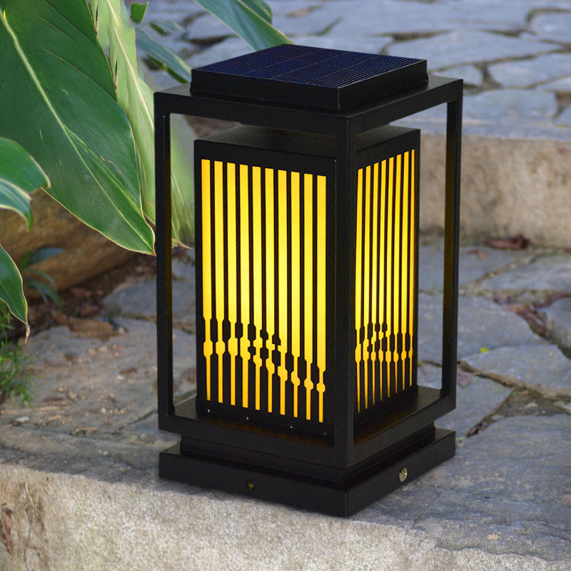 玫瑰花草坪灯定制高档别墅小区特色艺术灯中式花朵景观落地灯供应市场