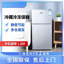 批发冰箱家用小型大容量一人出租房宿舍冰柜冷藏冷冻双开门电冰箱