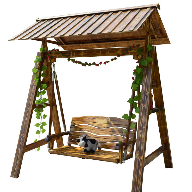 户外秋千室内外庭院家用休闲成人吊篮防腐木阳台摇椅