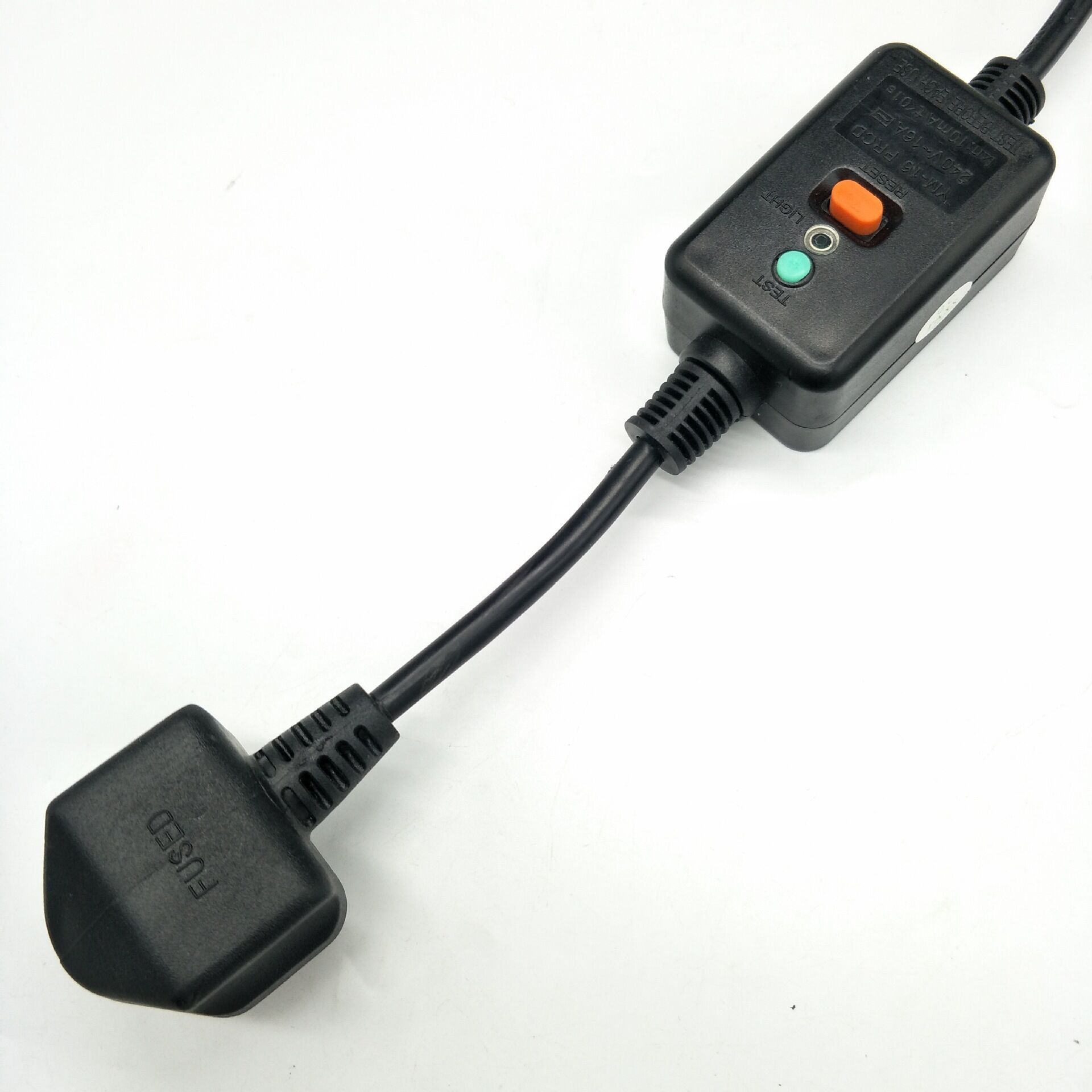 5成交0条欧规防漏电插头电源线 冷风扇电吹风机漏电保护插头0618.