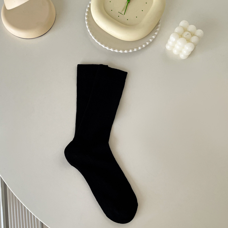 Suxinaimin Spring and Summer Thin Ladies Loose Socks Hollow All-Match JK Socks Ins Style Sweet Female Middle Tube Socks