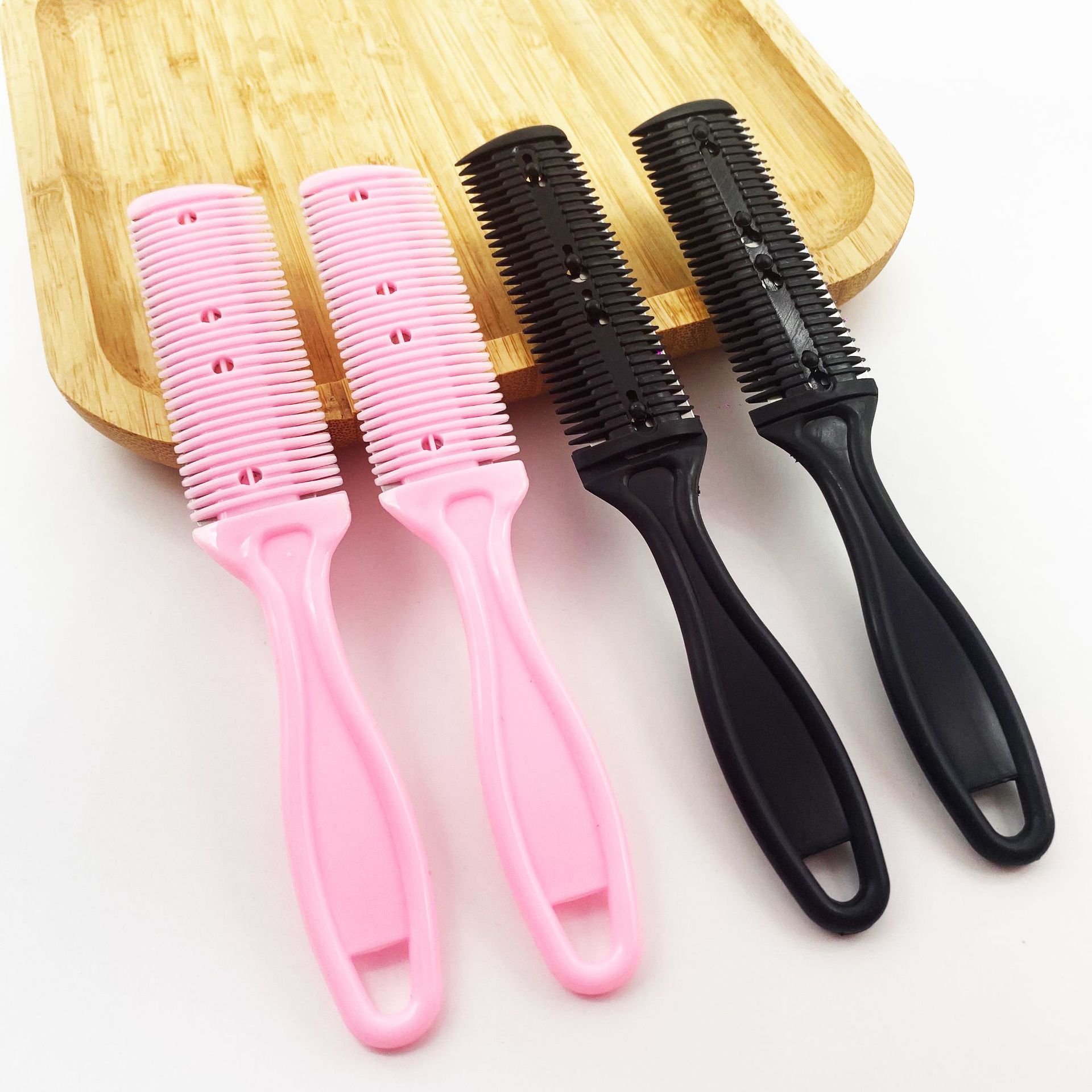 两用削发梳双面削发器 打薄梳打薄碎发内送双刀片去薄打薄器