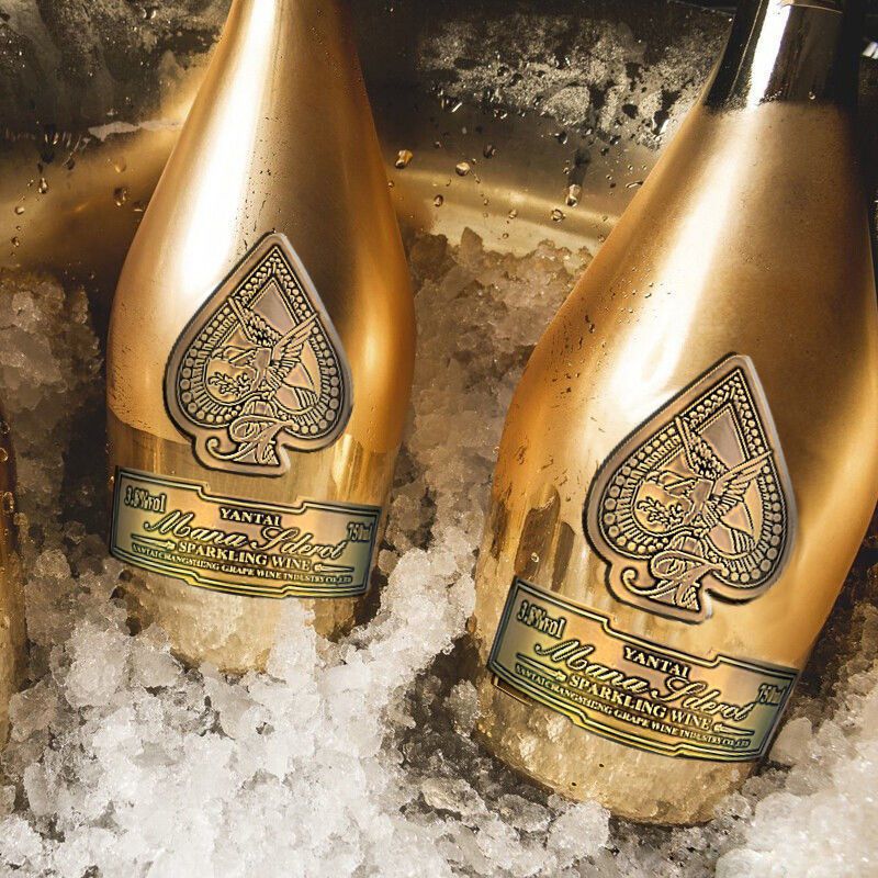 黑桃a起泡酒 网红神龙套酒吧夜场土豪金香槟气泡酒女士低度数甜酒