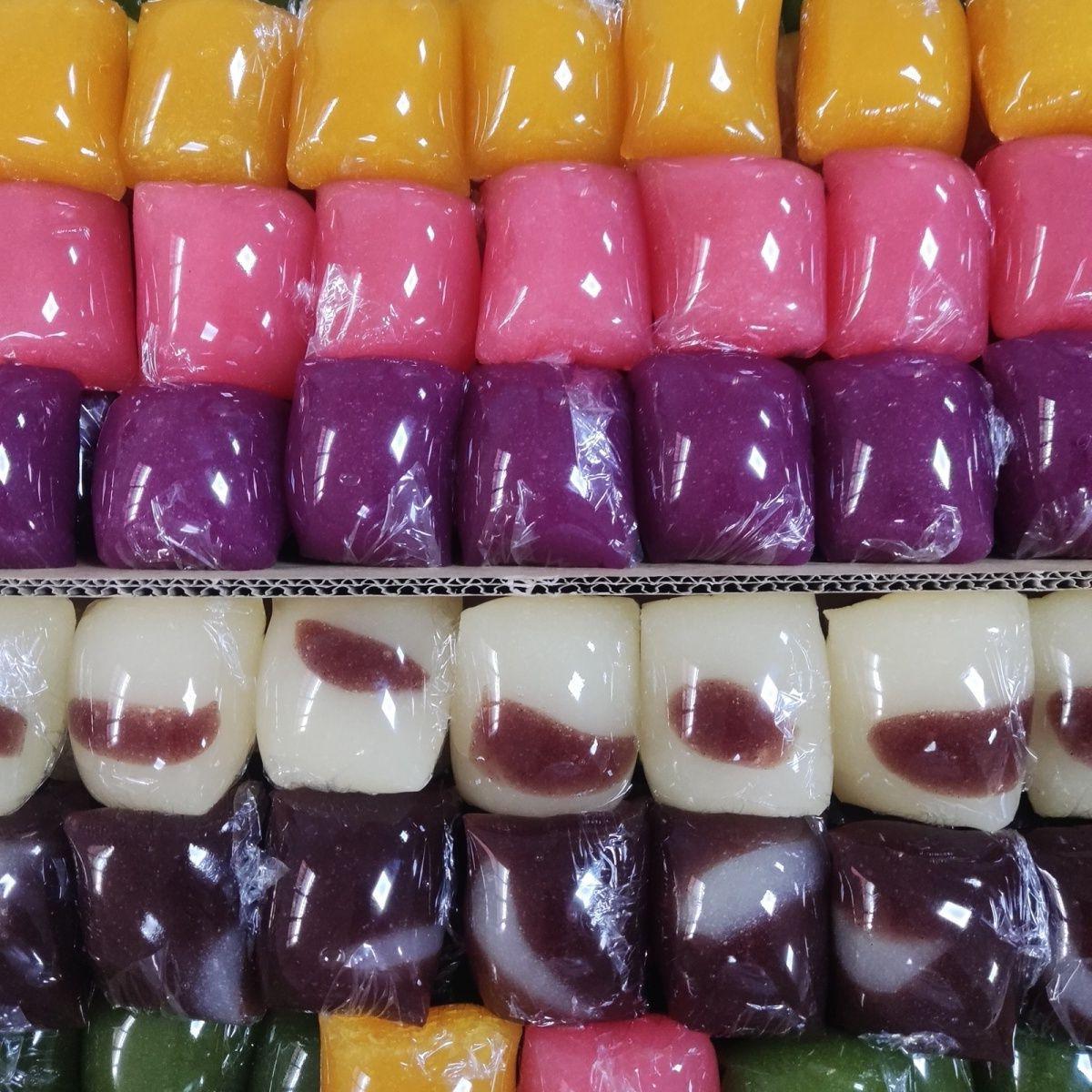 整箱手工糕点批发摆地摊水晶糕莲子糕糯米团彩色糍粑零食10斤包邮