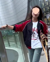 短款棒球服外套女2024春季新款美式复古小个子休闲百搭薄夹克上衣