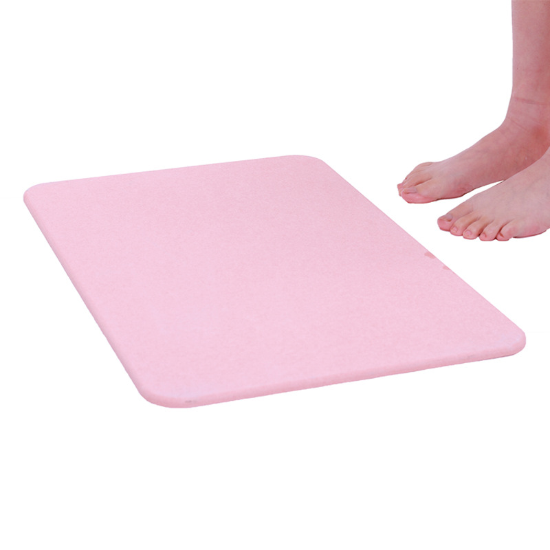 Simple Bathroom Quick-Drying Non-Slip Absorbent Mat Diatom Ooze Absorbent Floor Mat Toilet Door Mat Household Bathroom Mat