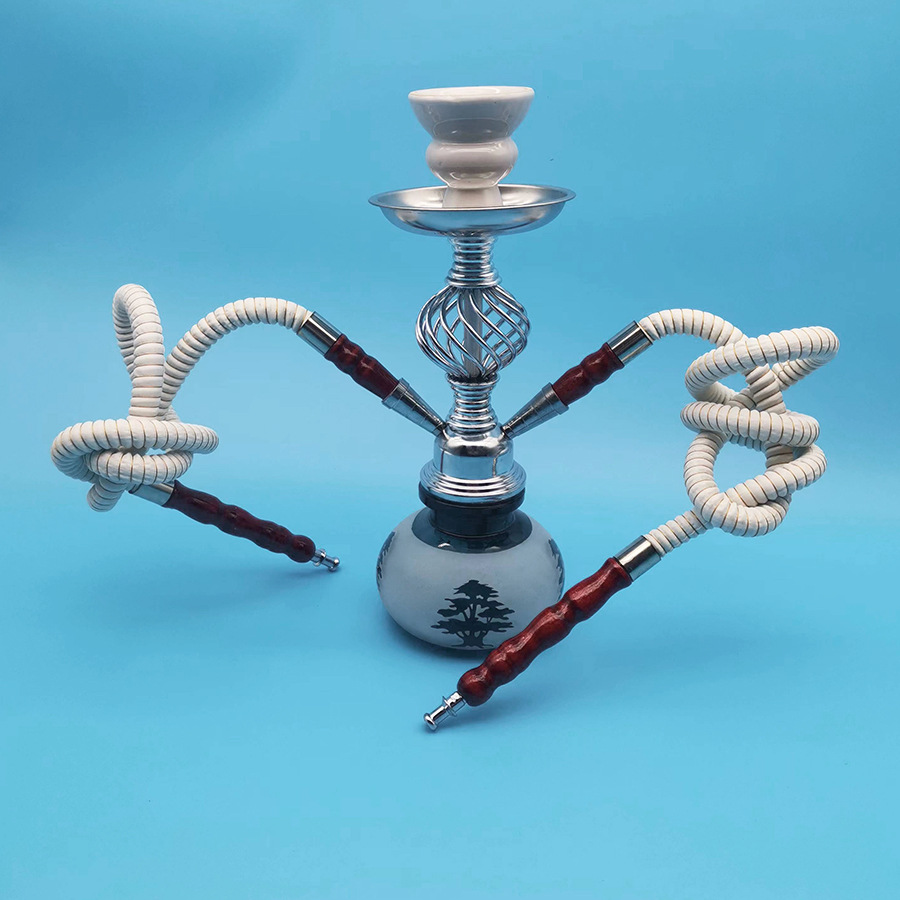 跨境产品阿拉伯水烟壶单双管小号玻璃瓶水烟壶套装hookah shisha
