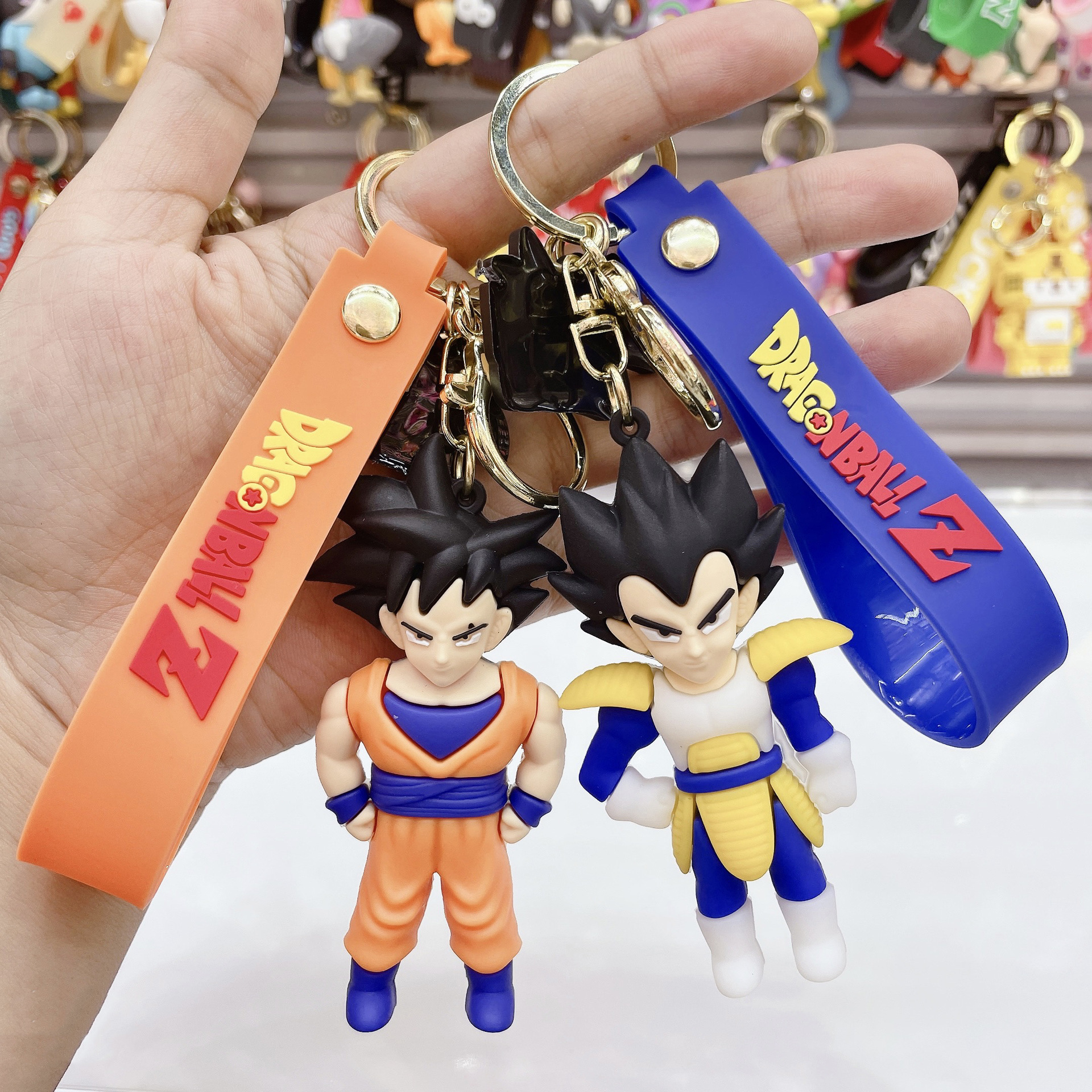 New Dragon Ball Saiyan Doll Keychain Pendant Creative Monkey King Cars and Bags Small Ornaments Wholesale