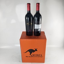 澳大利亚进口红酒 15度重型瓶 昆卡山谷西拉圣干红葡萄酒 大袋鼠