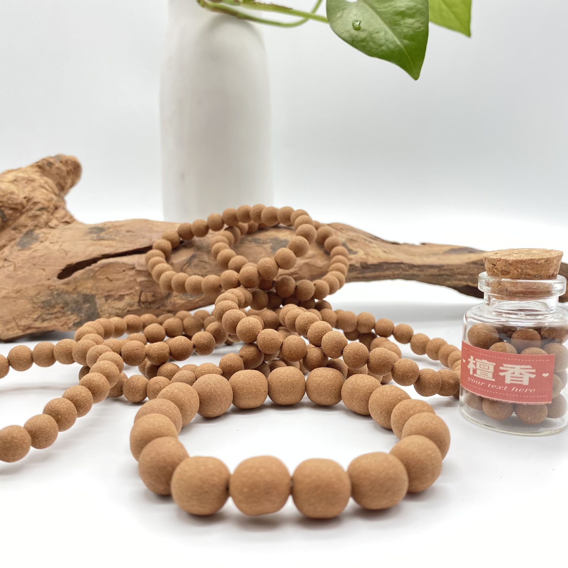 静慧文化 香味桂花香丸手串 降真香手串手链 古风合香老山檀手串