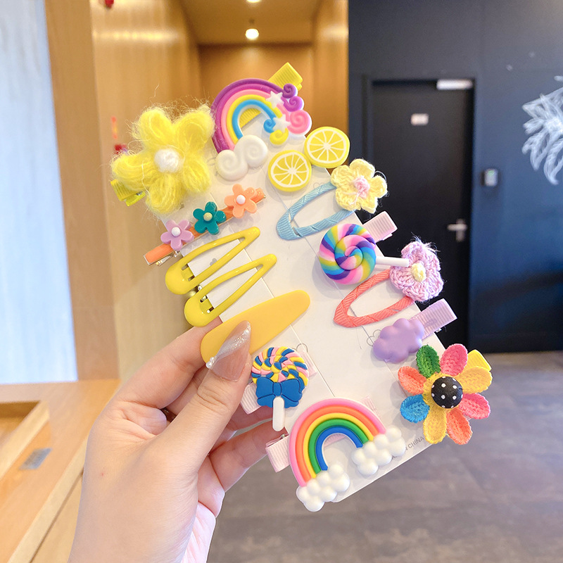 Children's Hair Accessories Girls Hairpin Korean Cute Princess Shredded Hairpin Little Girl Elegant Headdress Baby Summer Clip