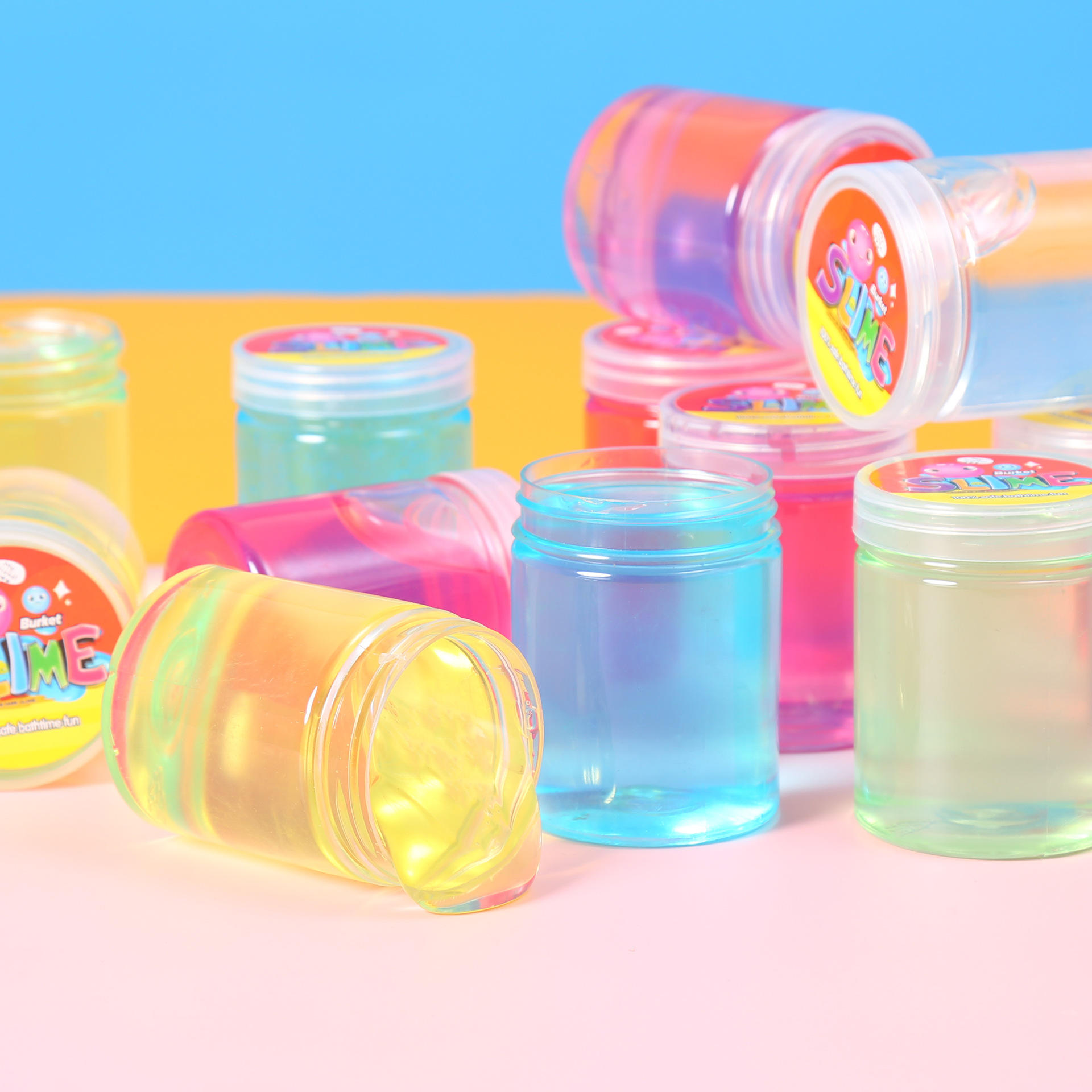 透明彩泥 史莱姆diy水晶彩泥套装 儿童玩具橡皮泥批发