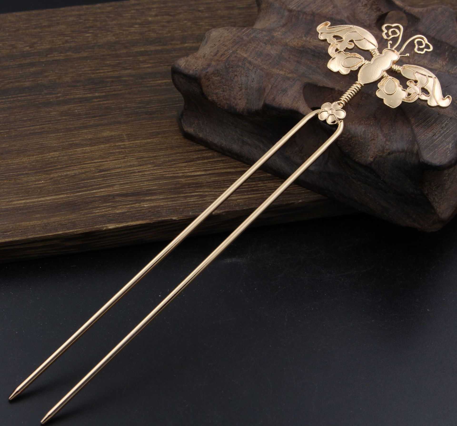 古装汉服宫廷步摇蝴蝶发簪发钗古风手作簪子影楼写真发饰