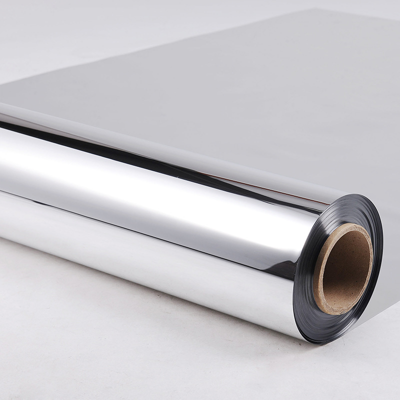 镜面贴卷材 镜面软镜子镜面地毯塑料镜银色pet镜片镀铝膜反光镜片