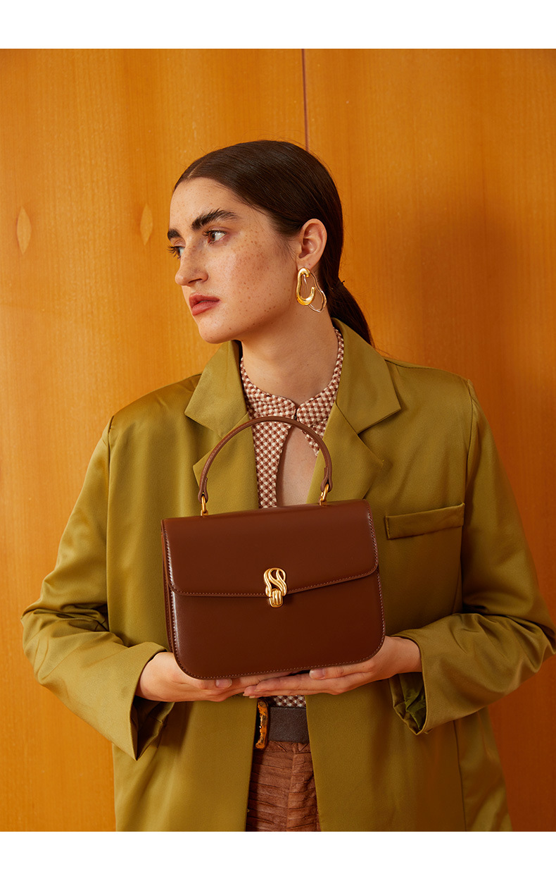 拉菲斯汀2021新款秋冬包包百搭小众手提斜挎女包时尚高级感凯莉包