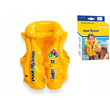 INTEX58660儿童充气游泳衣幼儿水上游泳背心适合3-6岁加厚充