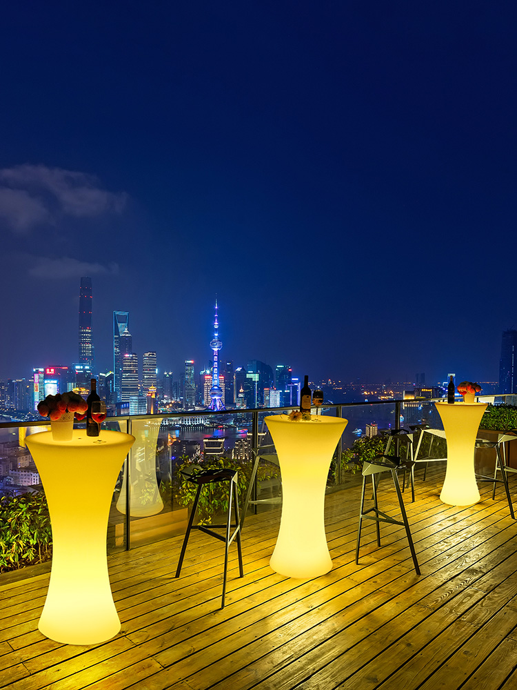 户外休闲吧椅实木