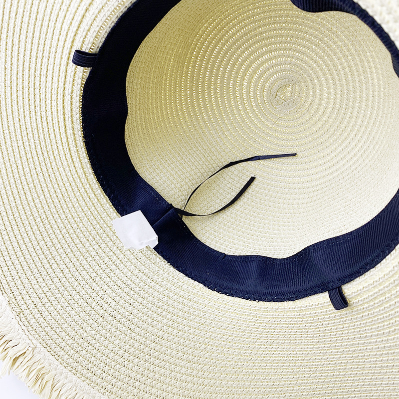 Hat Female UV Protection Sun Hat Beach Straw Hat Summer Fashion Travel Bucket Hat Sun-Proof Face Cover Sun Hat