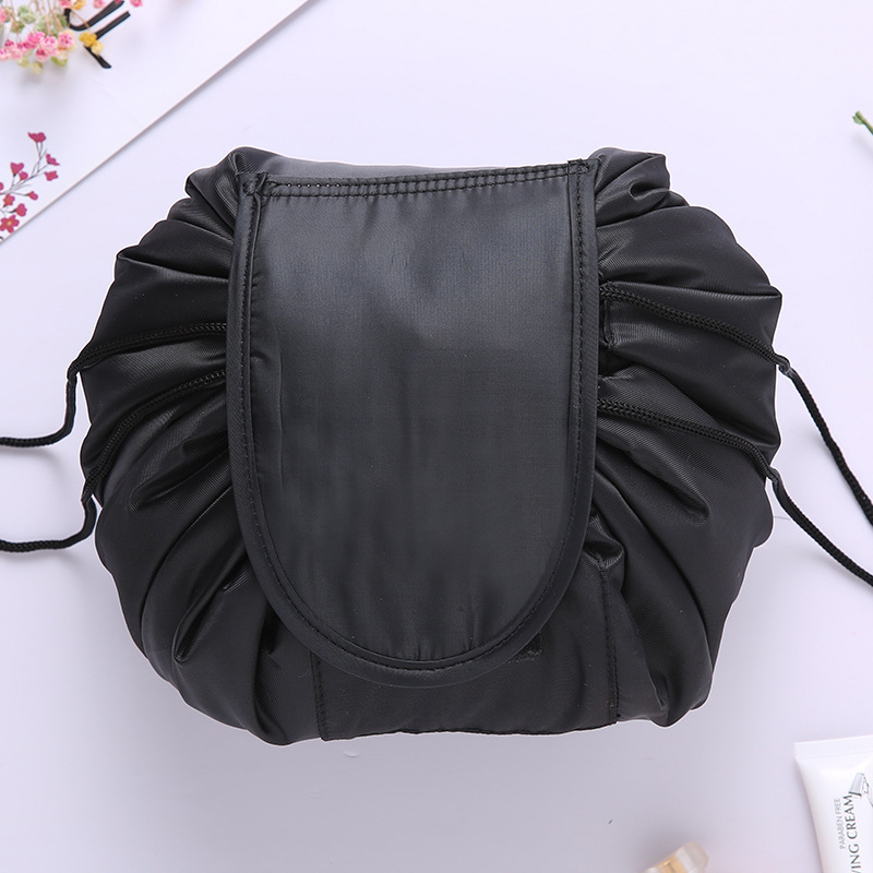 Simple Large Capacity Cosmetic Bag Women Travel Buggy Bag Portable Lazy Drawstring Bag Wash Bag Wholesale Spot