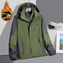 冬季冲锋衣男女三合一两件套防风防水加厚保暖登山服秋外套