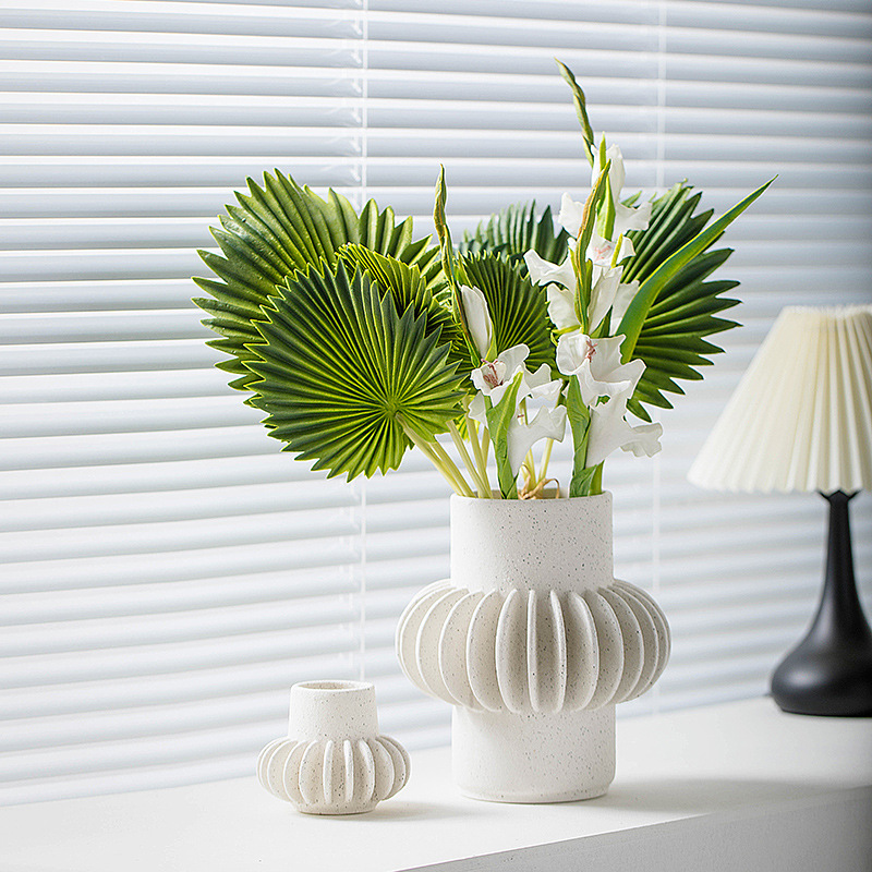 Nordic Simple Ceramic Vase Creative Flower Arrangement Living Room Desktop Home Decoration Vase Wholesale Good-looking Vase