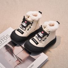 女童雪地靴2023冬季新款儿童大棉鞋加绒鞋加厚防滑防水库洛米棉鞋
