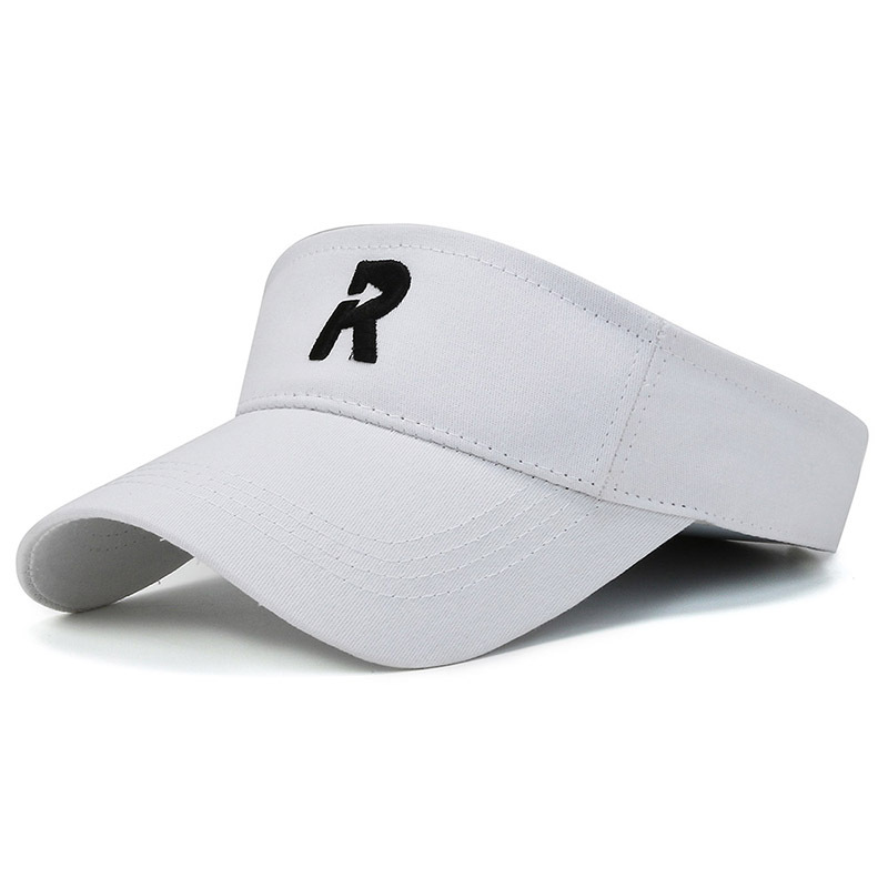 2022 Summer New Topless Hat Female Online Influencer Simple R Letter No Top Peaked Cap Men's and Women's Korean-Style Face-Looking Small