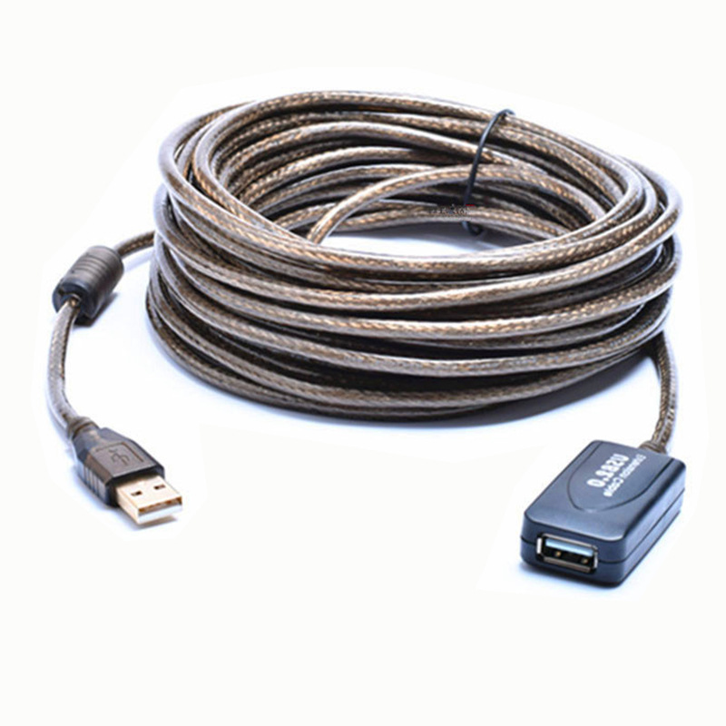 usb延长线5米打印机连线线公对母信号发大器数据加长线接u盘10米
