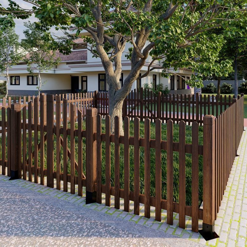 防腐木栅栏门庭院拱门爬藤架院子门口围栏户外篱笆别墅花园小木门