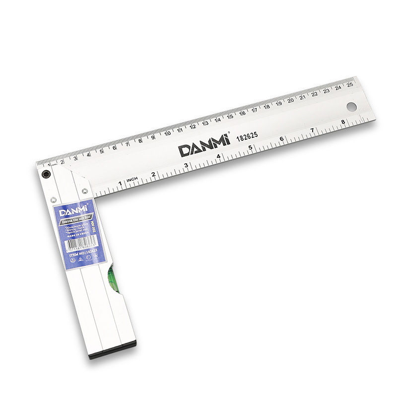 Aluminum Alloy Angle Square Woodworking Ruler 45 Degrees 90 Degrees L-Square L-Shaped Turn Angle Square Stainless Steel Angle Square Measuring Scale