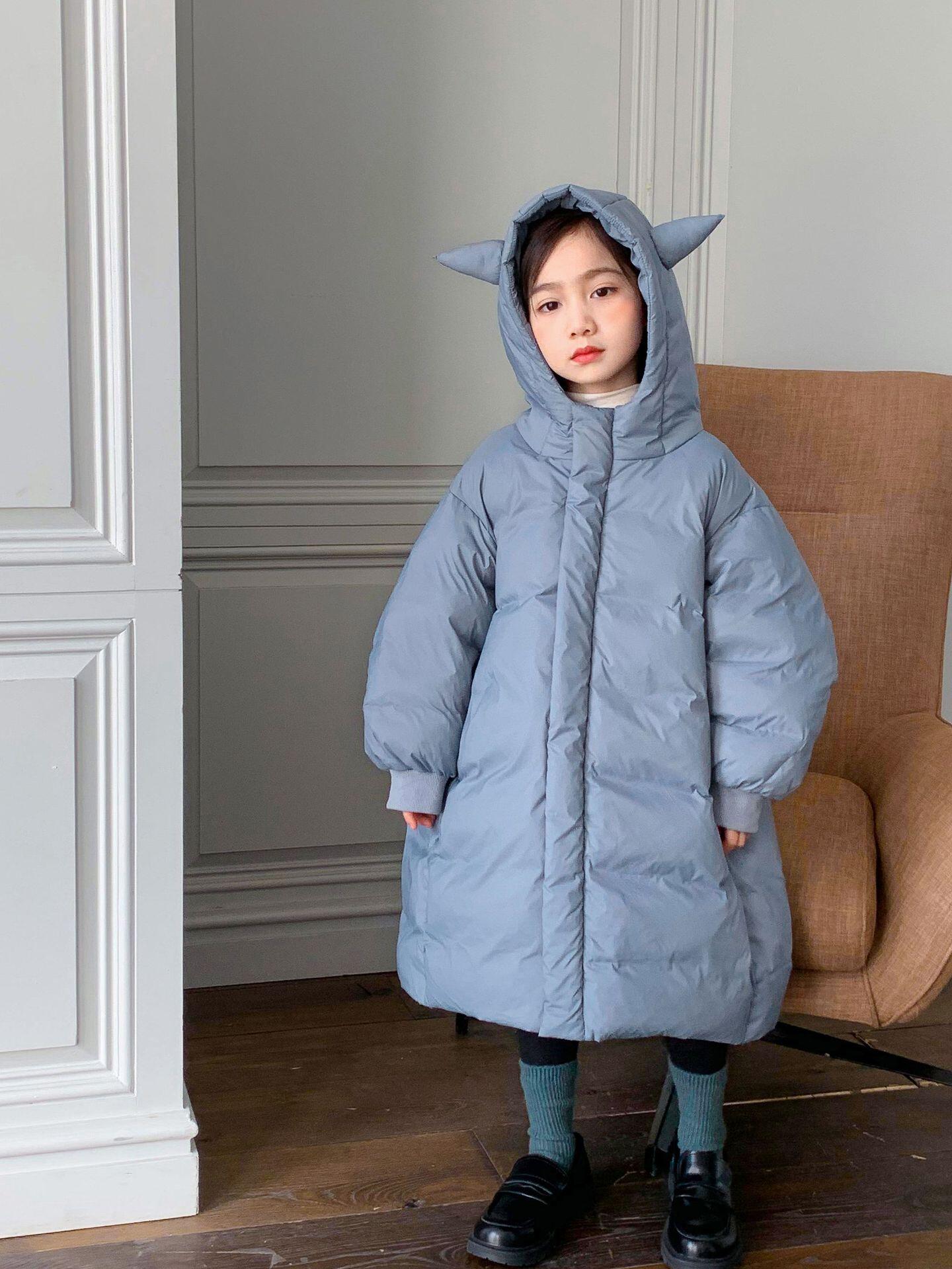新款儿童羽绒服女童宝宝羽绒内胆轻薄款小童洋气秋冬装白鸭绒外套