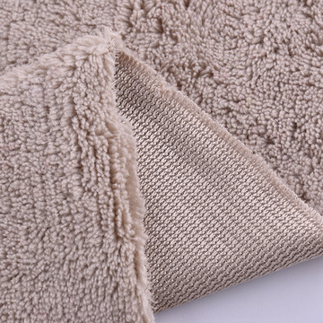 新款单面珊瑚绒针织面料 素色全涤珊瑚绒 睡衣鞋帽毛毯里布面料