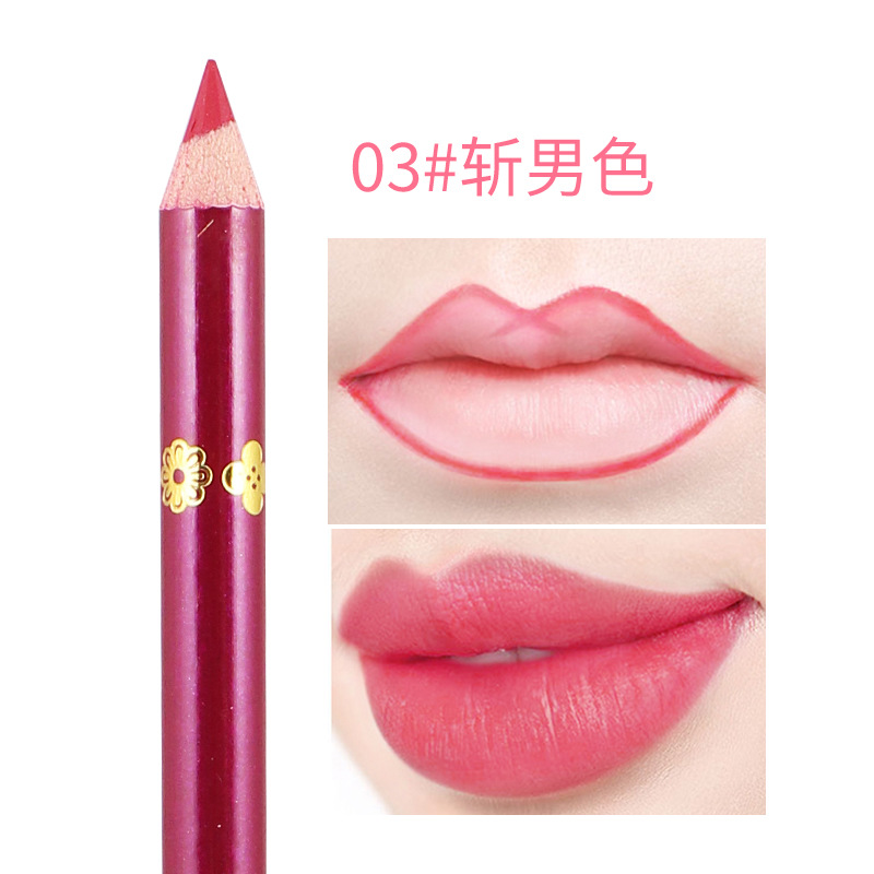Lipstick Pen Yalaiyi Yalaiyi Makeup Color Matte Velvet Makeup Waterproof No Stain on Cup Wooden Lip Liner