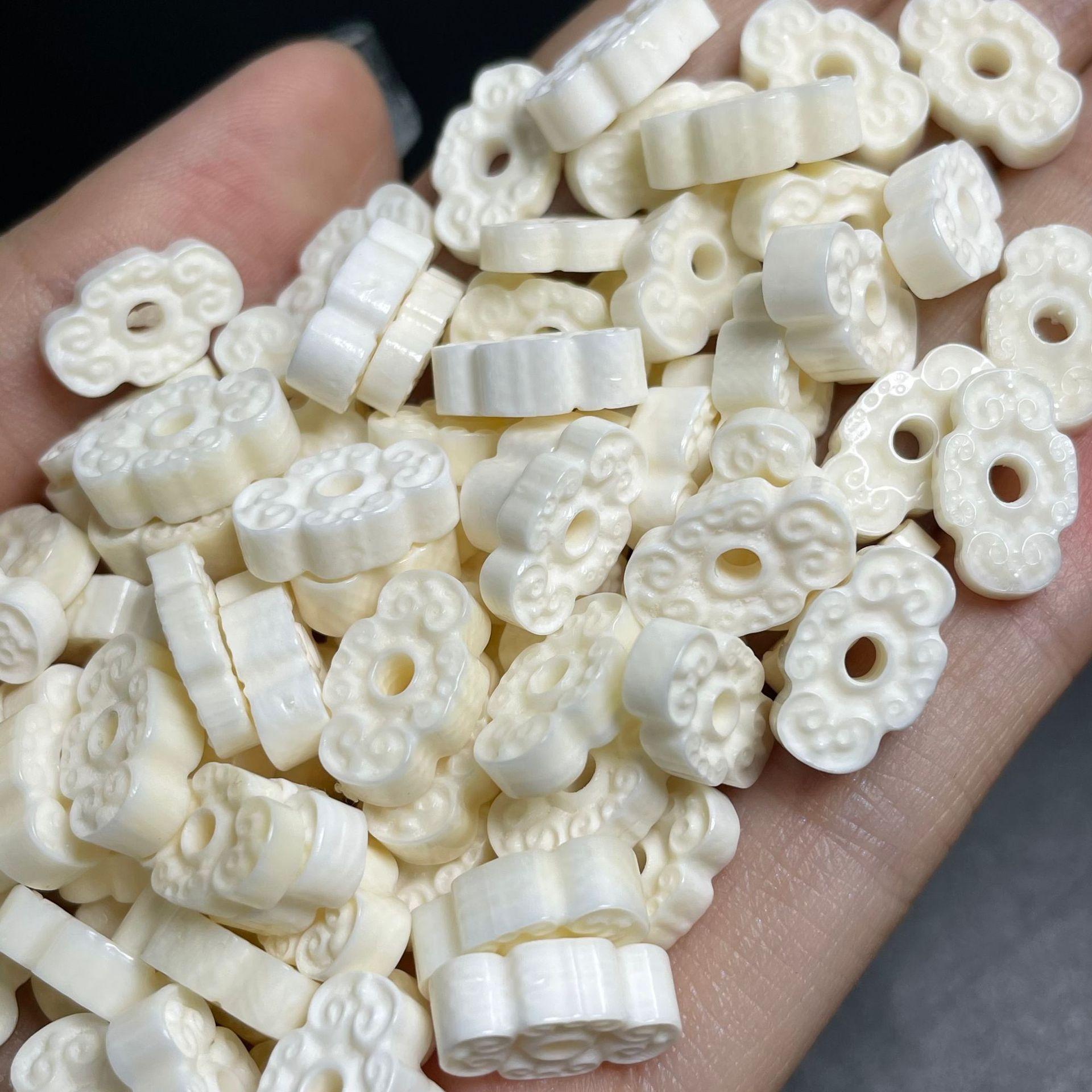 猛犸象牙背云 猛犸diy小配件 手工配饰 文玩新宠 猛犸祥云