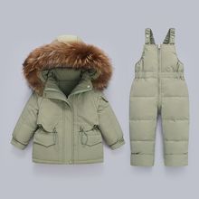 宝宝羽绒服套装男童女童1-4岁婴幼儿两件套加厚冬季洋气新款外套