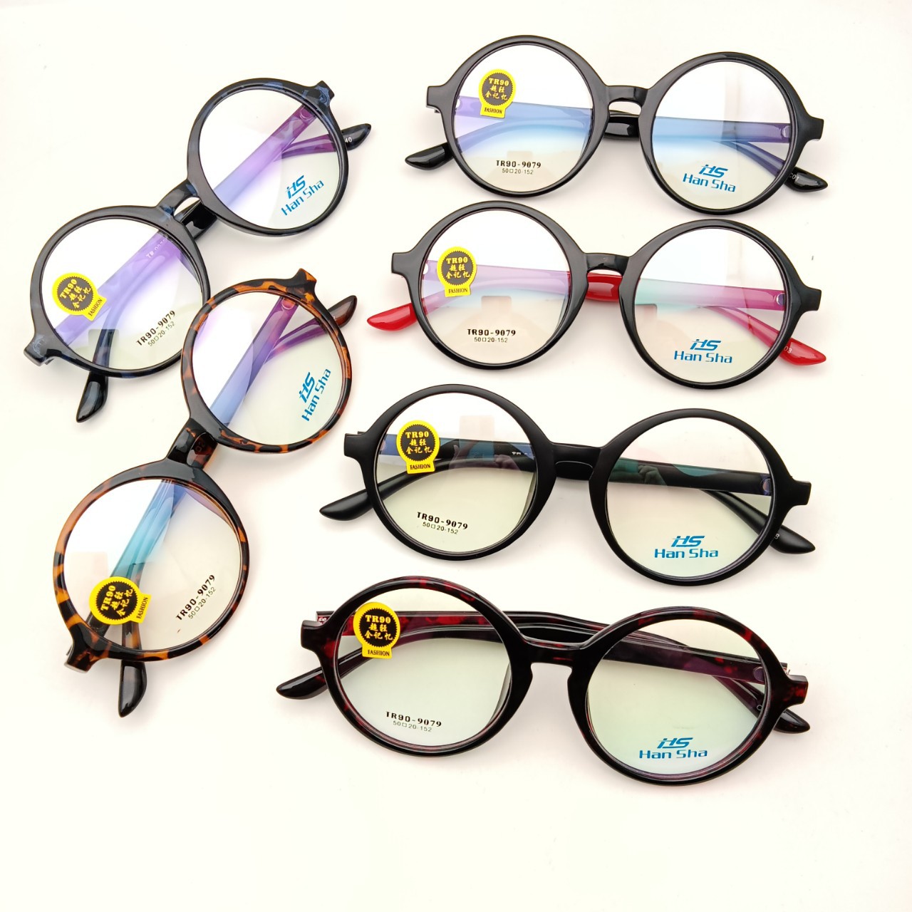 小额批发新款素颜眼镜黑色tr90眼镜架复古正圆色眼镜框-阿里巴巴