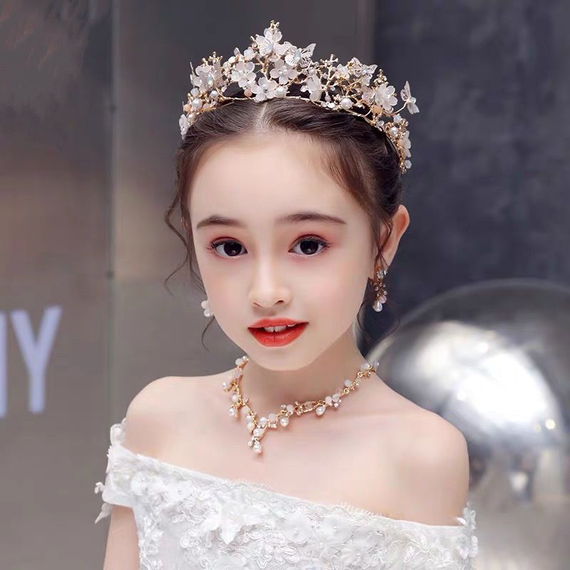 韩版儿童皇冠头饰公主小女孩王冠生日小孩女童发饰主持人表演宝宝