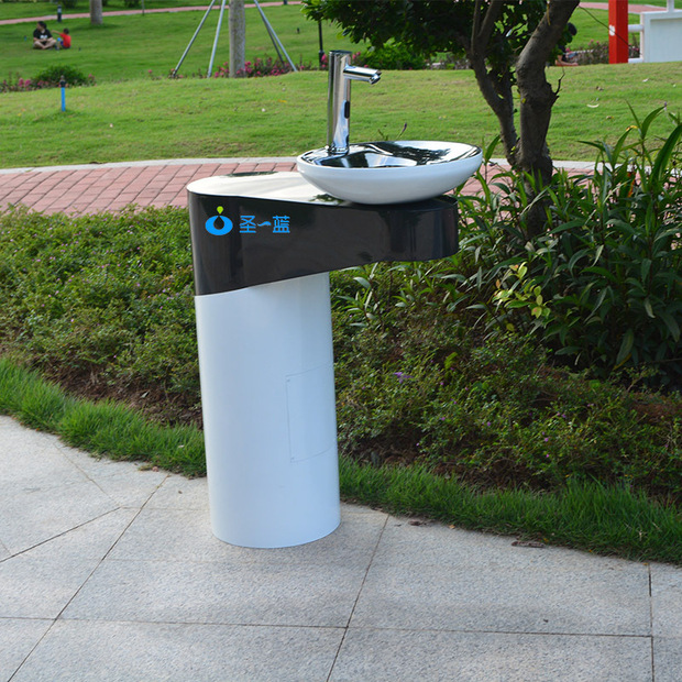 定制洗手台 景区公园广场学校公共不锈钢烤漆洗手盆户外洗手台 厂
