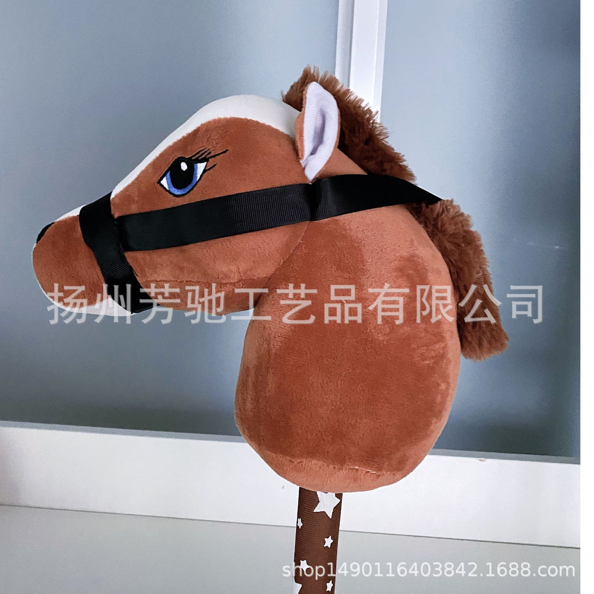 Unicorn Stick Horsehead Stick Plush Toy Factory Plush Toy Horse Head Stick