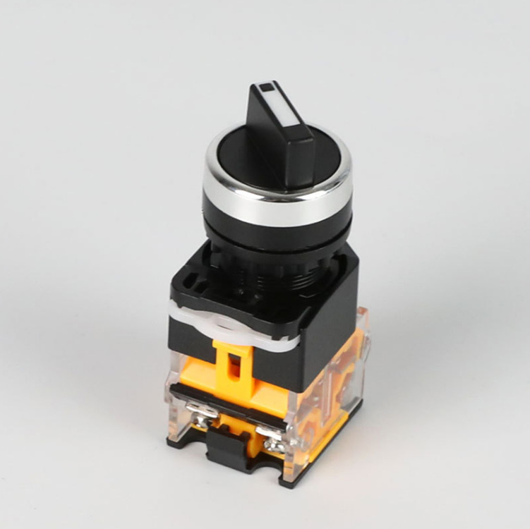 旋钮开关 la38-11x2 二档三档 选择按钮开关 22mm la38-20x3