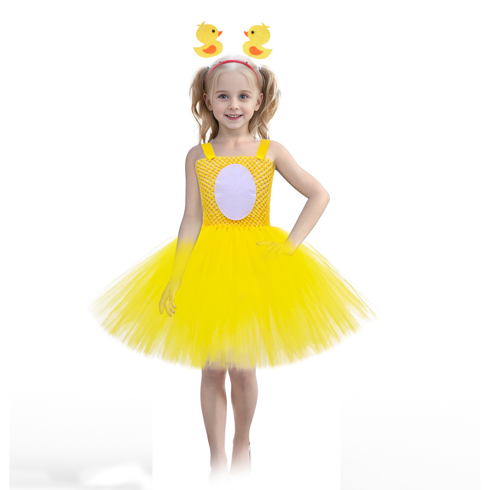 easter animal costume new children‘s piyopiyo chicken dress up performance wear girls‘ dance costume