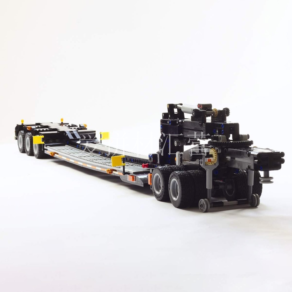 moc-13477 马克半挂拖板车 适配42078 国产积木 兼容乐高科技