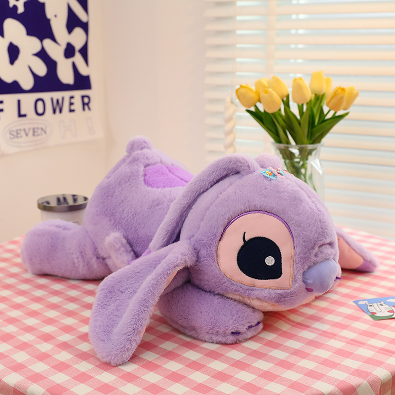 Cross-Border Lying Style Stitch Doll Lying Purple Stitch Plush Toy Fantasy Doll Factory Wholesale Foreign Trade