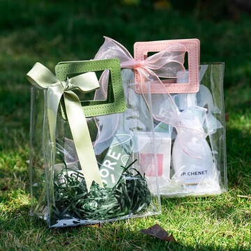 迷你透明手提袋礼品袋伴手礼生日礼物袋子口红包装礼盒礼品袋蓬越