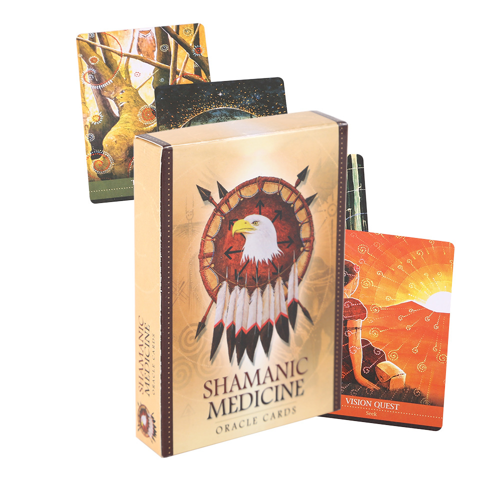 厂家 新品萨满医疗shamanic medicine oracle cards 英文神谕卡