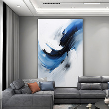 极简落地画客厅沙发背景墙挂画抽象现代简约壁画
