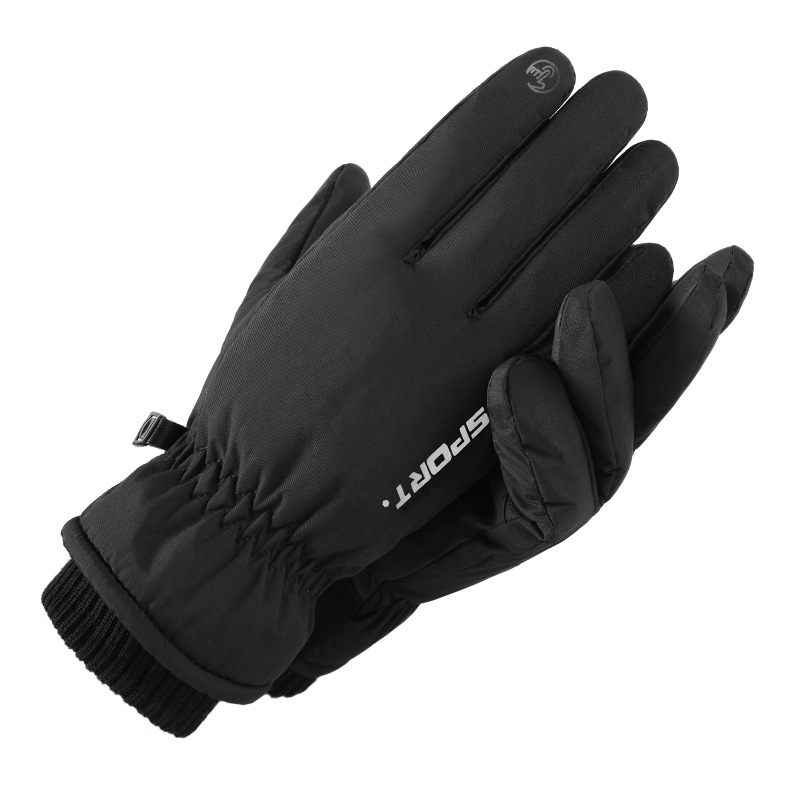 Outdoor Ski Gloves Warm Winter Men and Women Cycling Electric Car Non-Slip Velvet Thickening Waterproof Touch Screen Cold-Proof Gloves